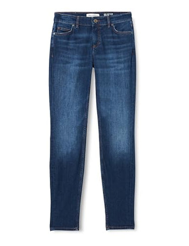 Marc OߴPolo Damen Jeanshose mit Stretch-Anteil Slim Fit, Blau (Cashmere Dark Blue Wash), W31/L34 im Sale